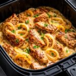 Zwiebelfleisch aus dem Airfryer